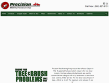 Tablet Screenshot of precisionmfg.com
